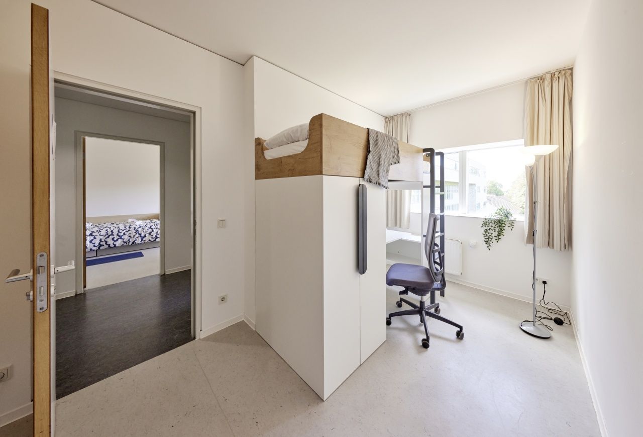 A student room at Constructor University, Bremen
