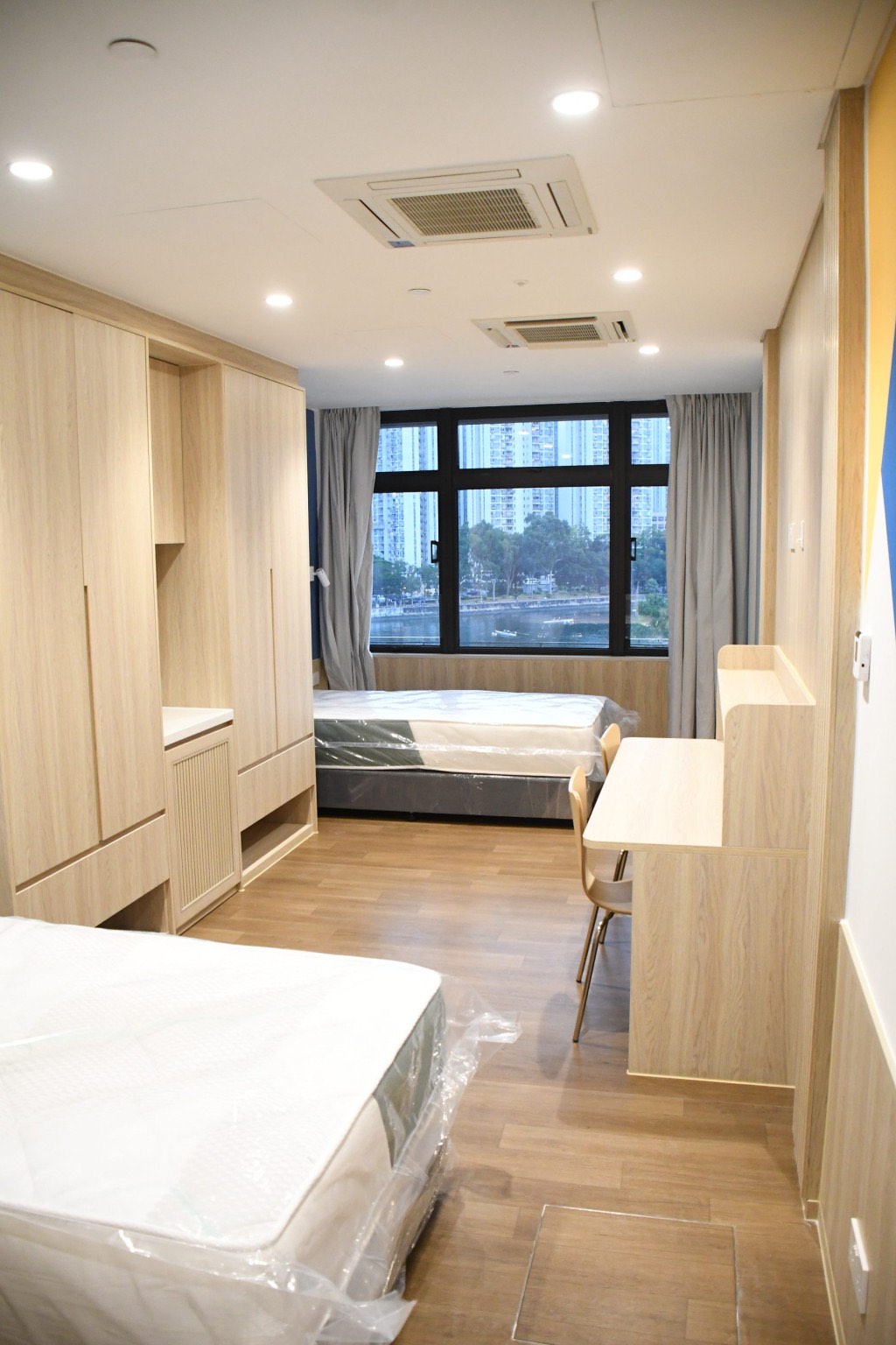 A student room at Hong Kong Sports Institute student residence