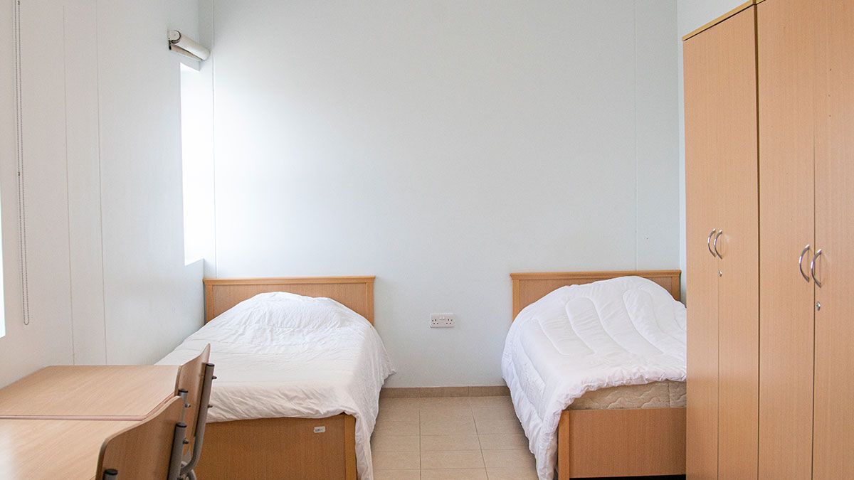 A student room at International Maritime College Oman