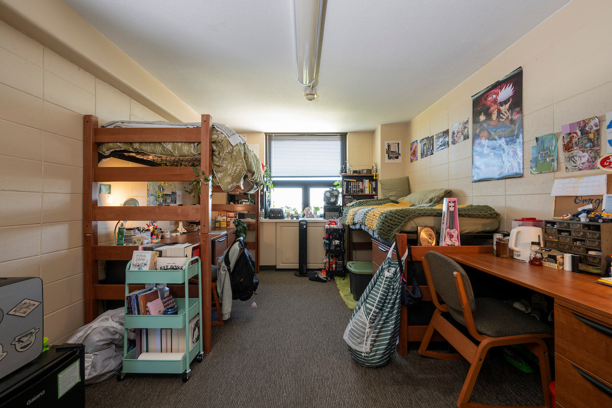 A student room at Missouri University of Science and Technology