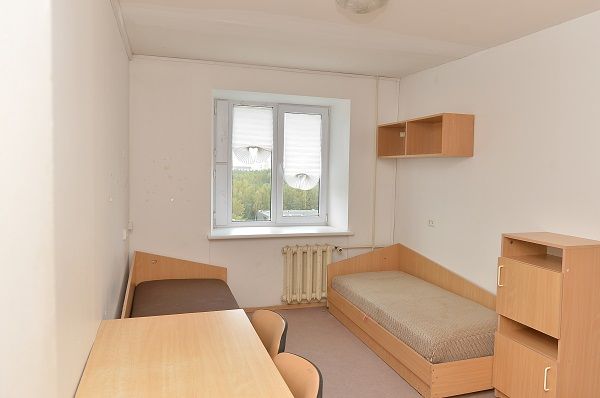 A student room at Mykolas Romeris University
