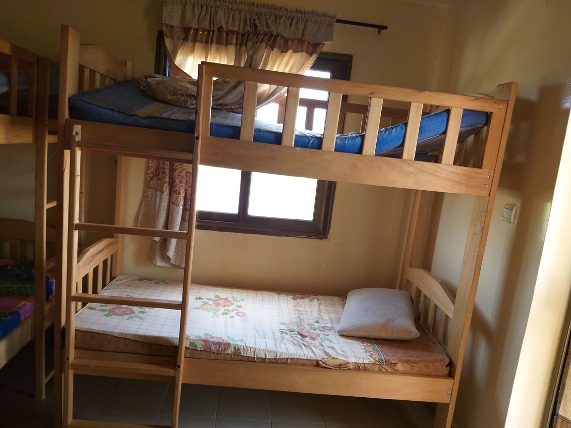 A student room at Universal Institutes Mining Management (UI2M), Ouagadougou