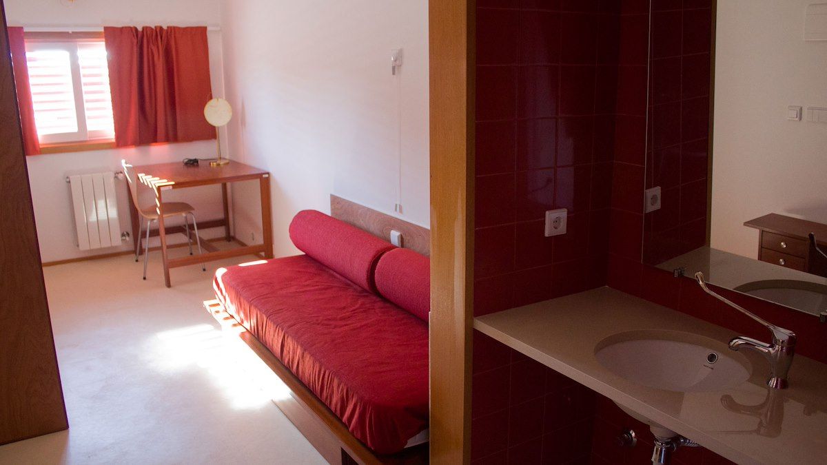 A student room at University of Aveiro