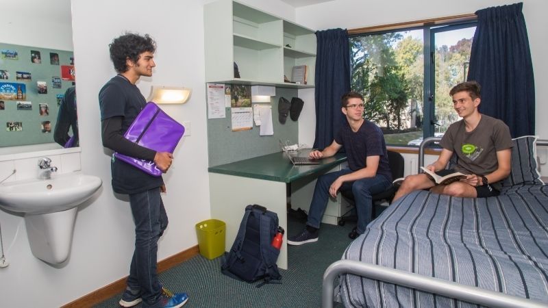 A student room at University of Canterbury — University Hall