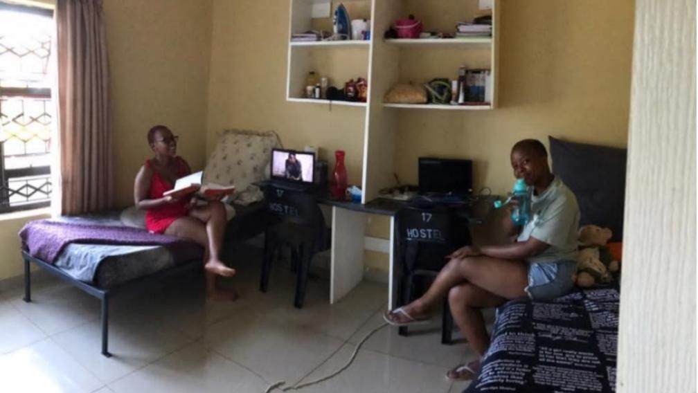 A student room at University of Eswatini — Luyengo students’ Anglican residence
